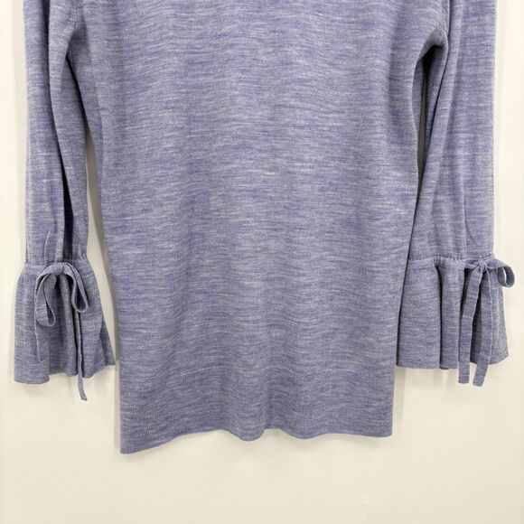 J. Crew Merino Wool V-neck Sweater in Heather Violet, Small, Transition Spring - Picture 7 of 9
